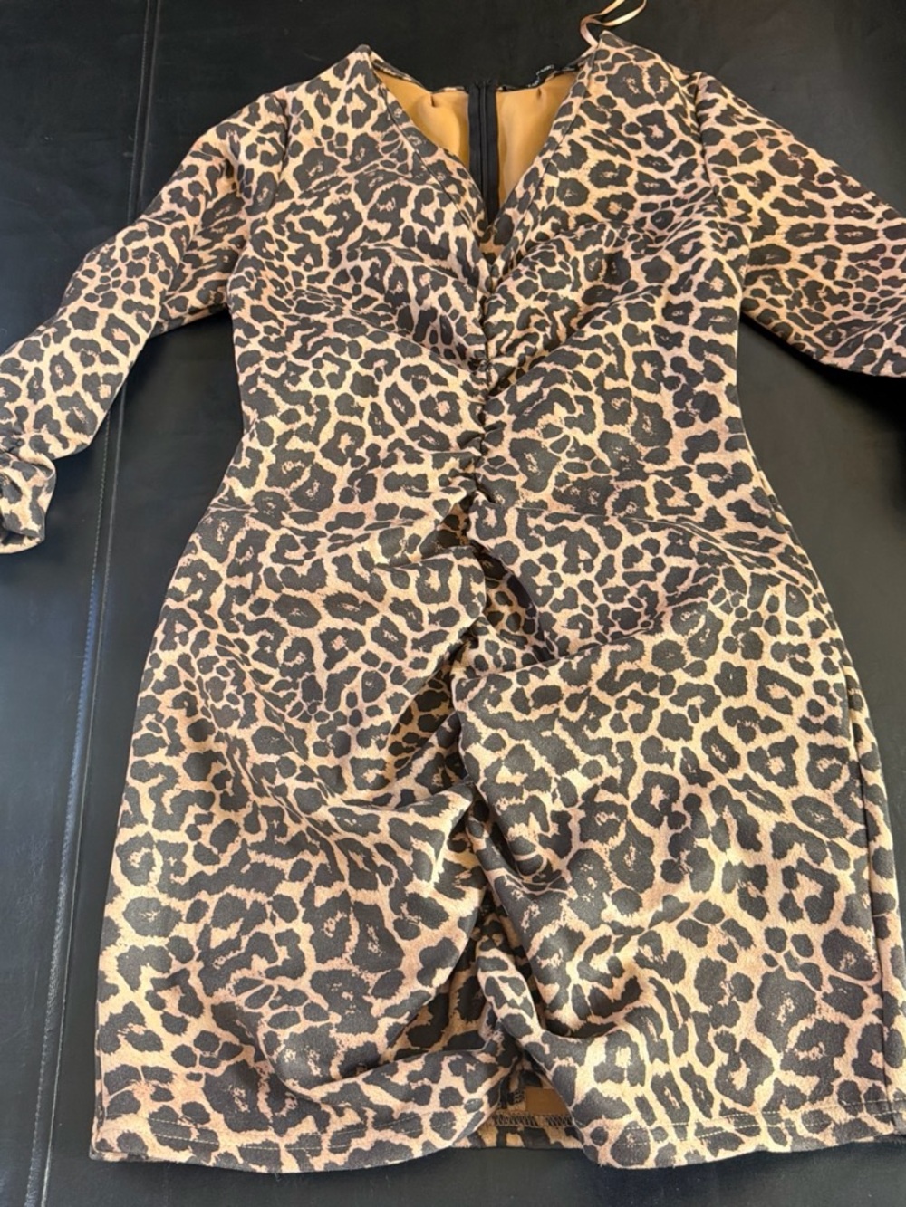 Zara print leopard dress in a size large